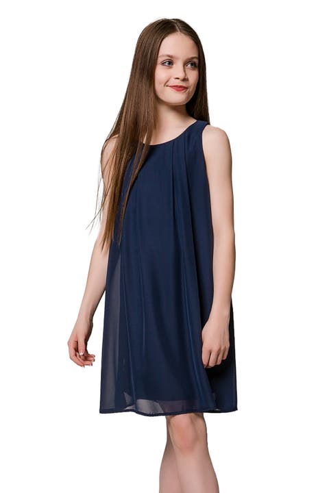Chiffon Shift Dress (Big Kid)