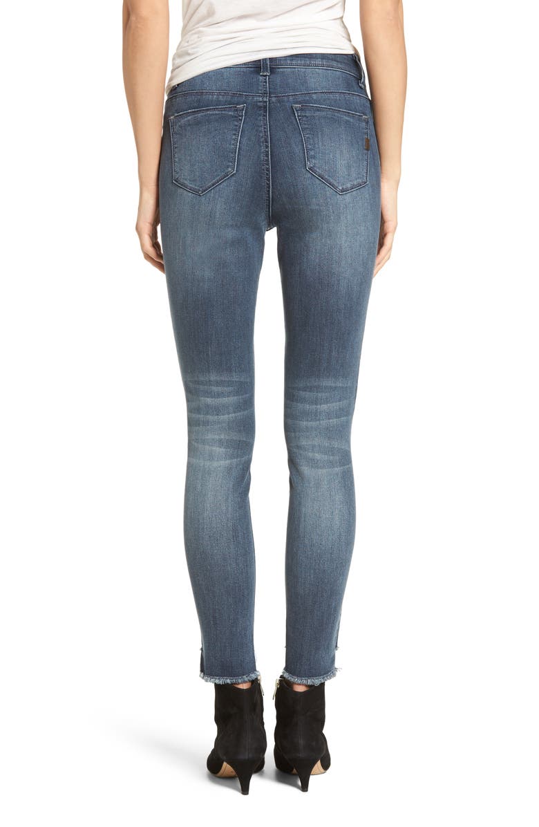 1822 Denim Ripped Step Hem Skinny Jeans, Alternate, color, 
