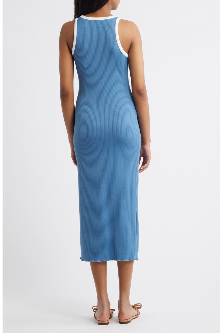 Racer Tank Midi Dress, Alternate, color, BLUE
