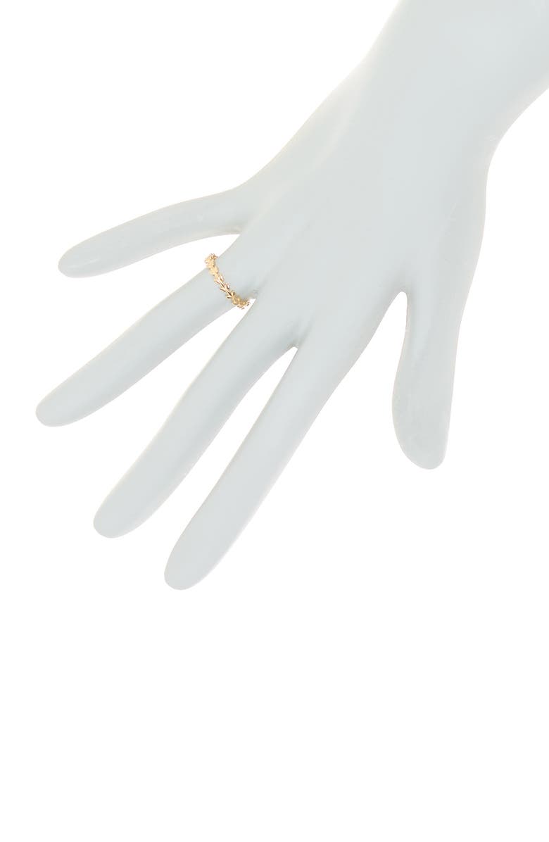 Bony Levy 14K Gold Flower Stacking Ring, Alternate, color, 