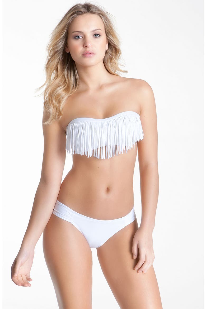 L Space 'Fringe Dolly' Bikini Top, Alternate, color, WHITE