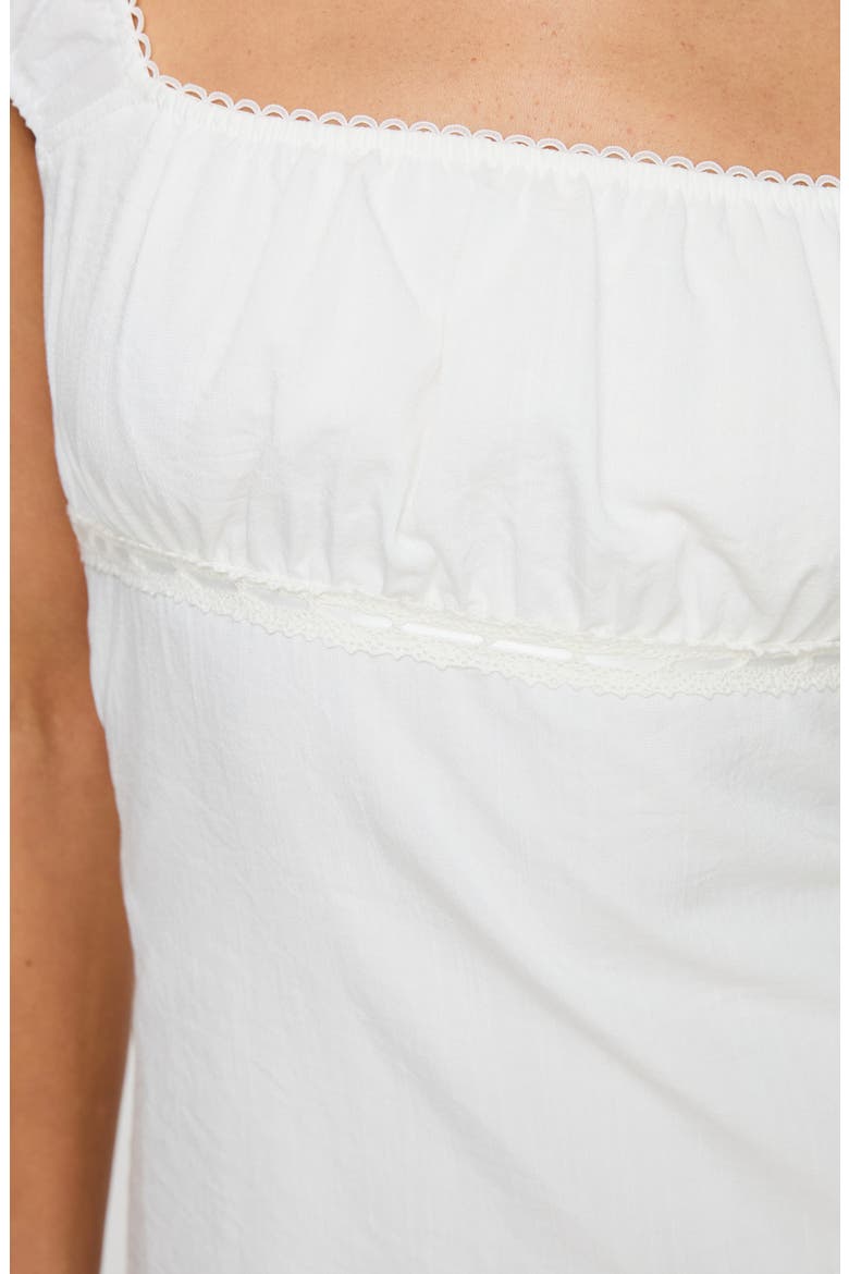 Haysley Square Neck Minidress, Alternate, color, WHITE