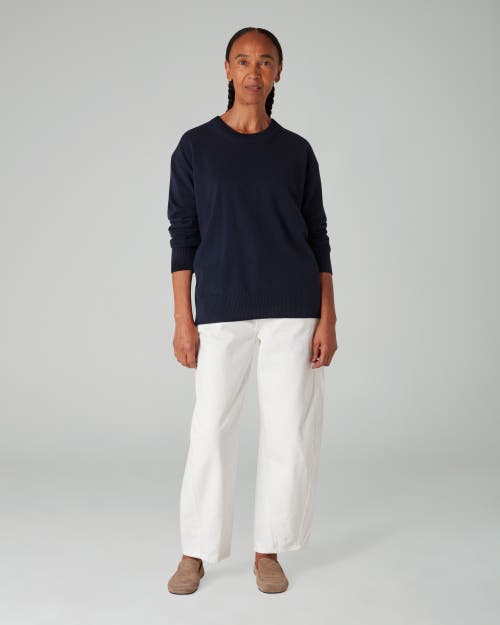 Navygrey The Weekend Relaxed Sweater In Navy
