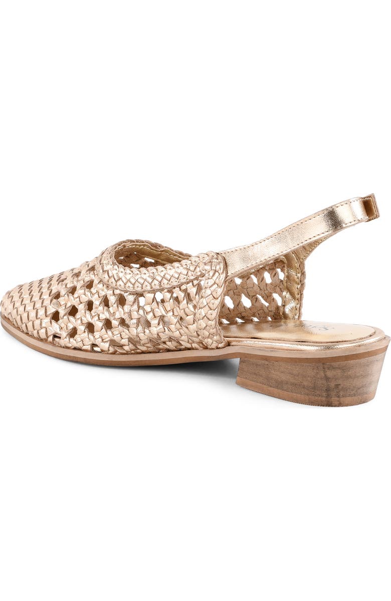 Seychelles Roxanne Slingback Flat, Alternate, color, Gold