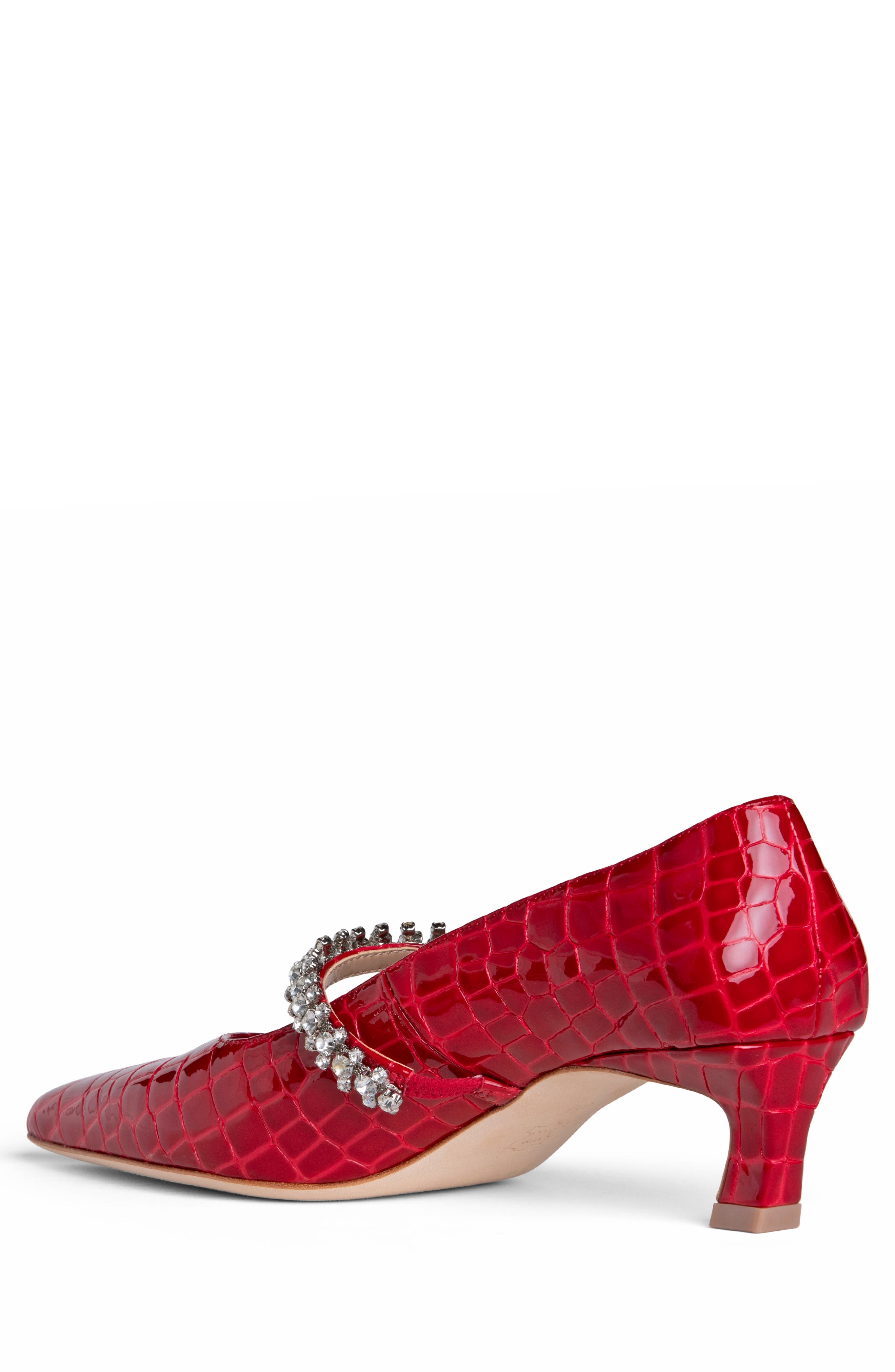 Allegra James Antonella Embossed Leather Pump, Alternate, color, 