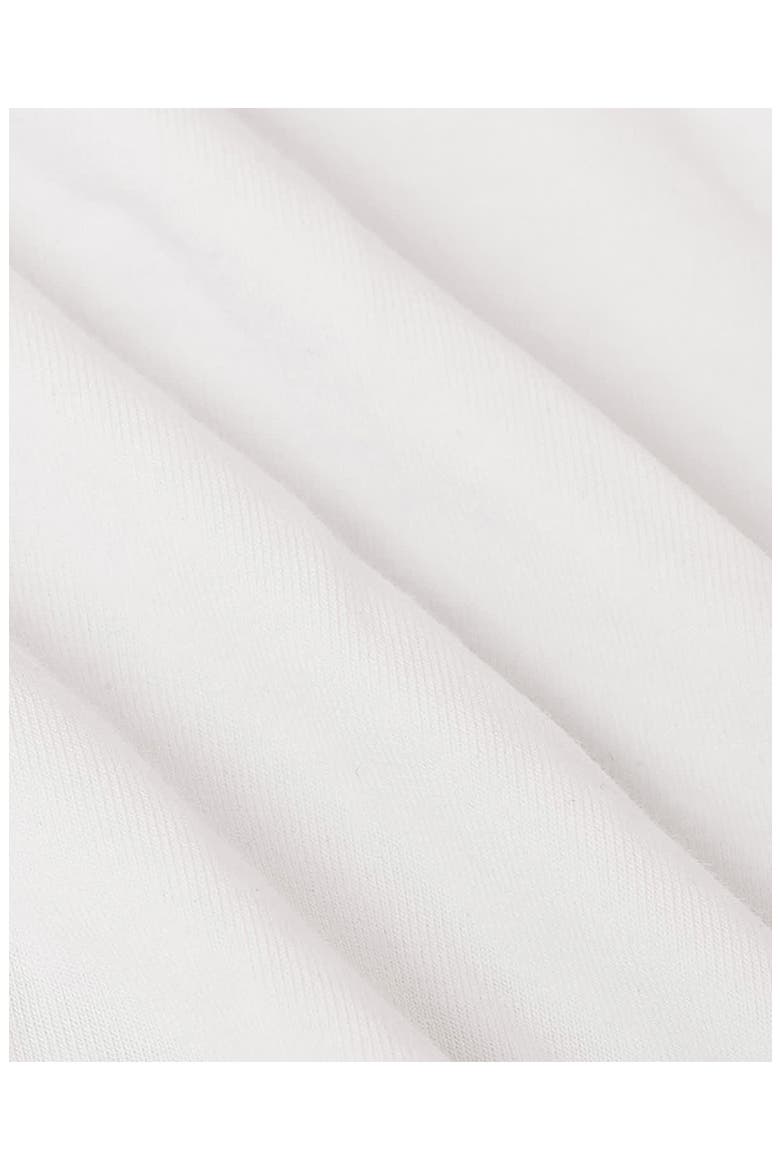 Short Sleeve Stretch Cotton Knit Button-Down Shirt, Alternate, color, WHITE