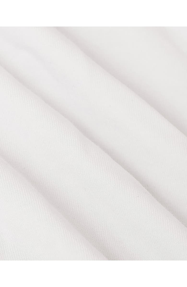 True Classic Short Sleeve Stretch Cotton Knit Button-Down Shirt, Alternate, color, White