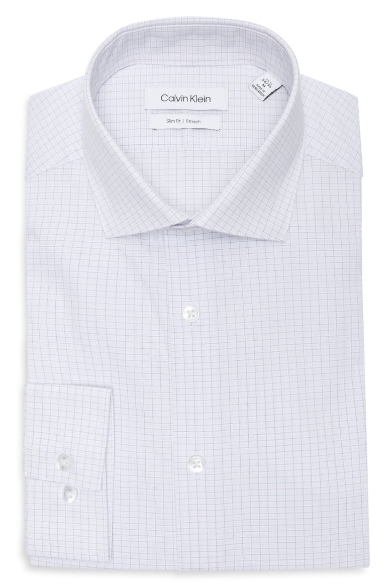 Check Slim Fit Stretch Dress Shirt, Alternate, color, PETAL