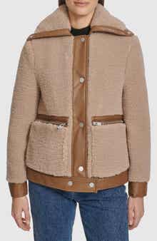 Andrew Marc Zepita Faux Shearling Bomber Jacket