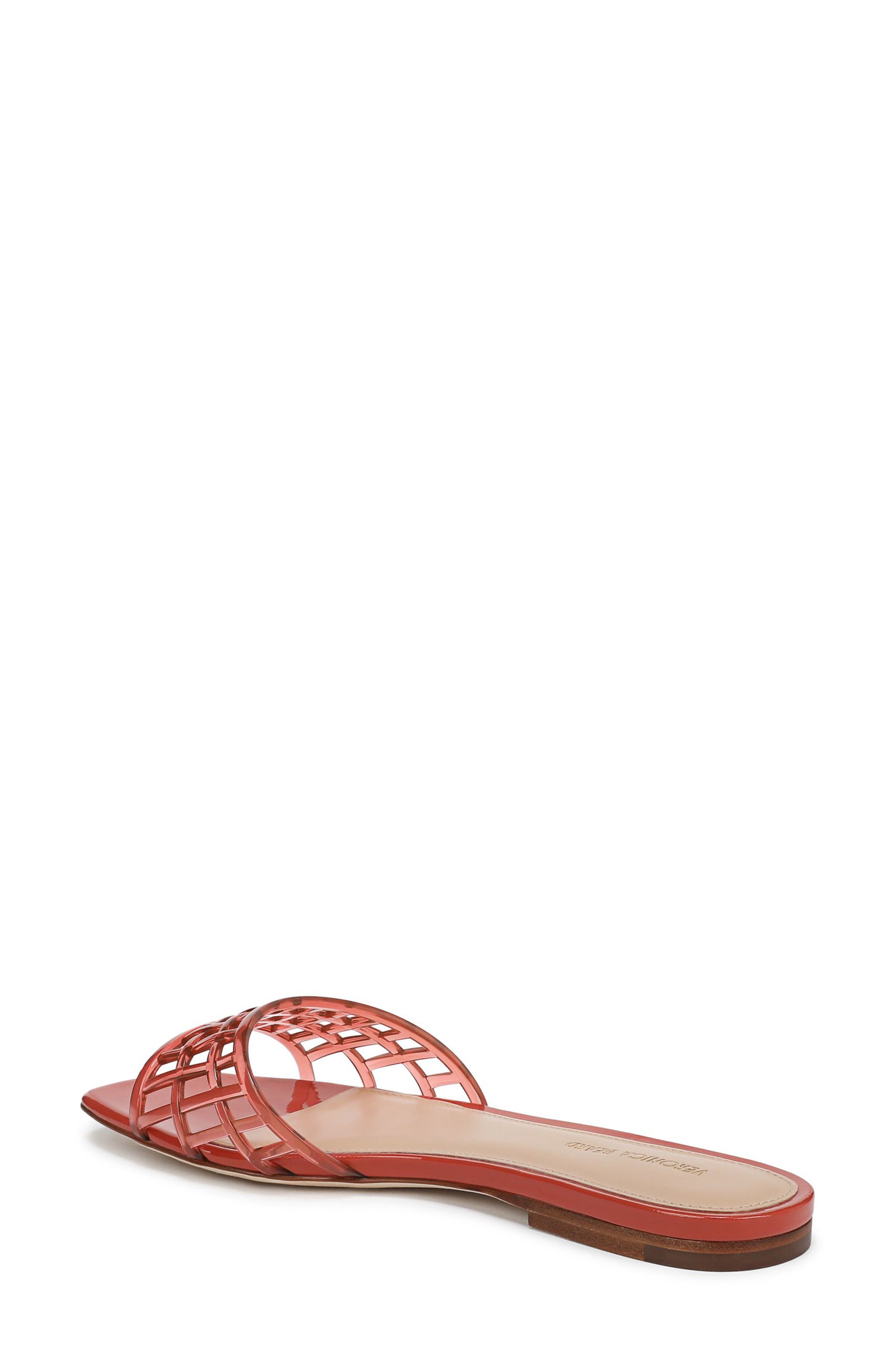 Veronica Beard Maris Jelly Slide Sandal, Alternate, color, Persimmon