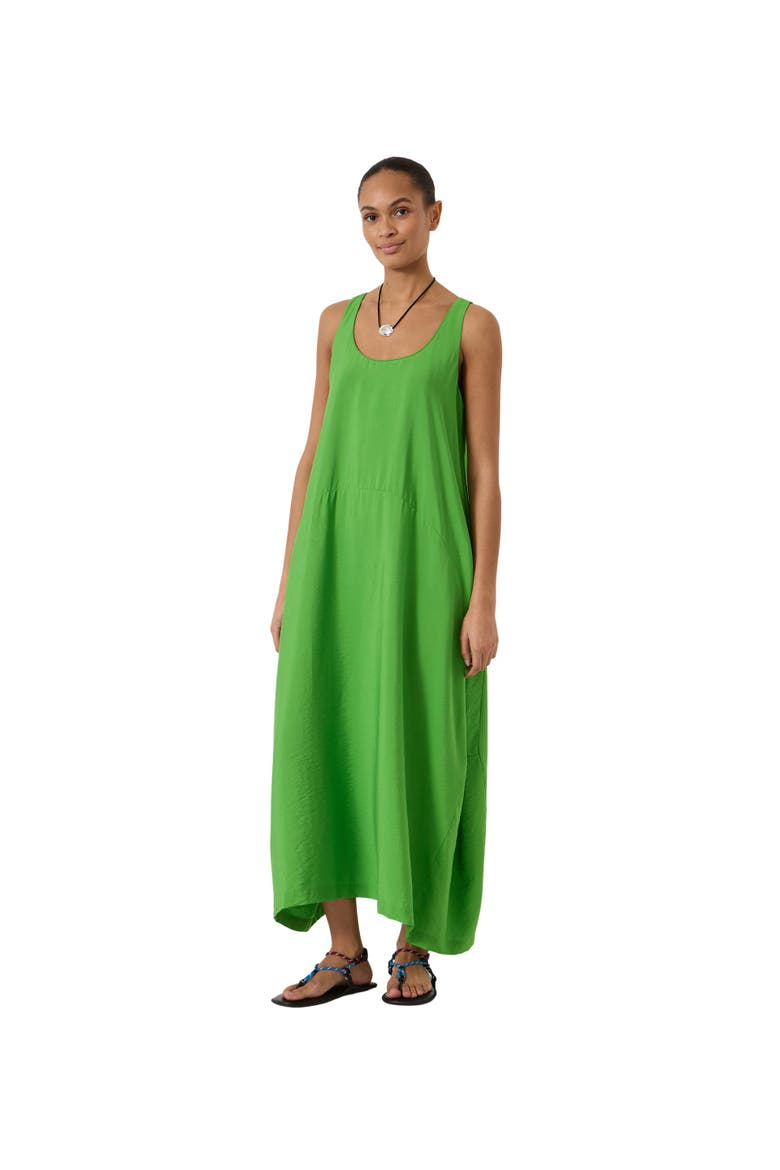 Liddie Air Flow Barrel Tank Dress, Main, color, Bright Green