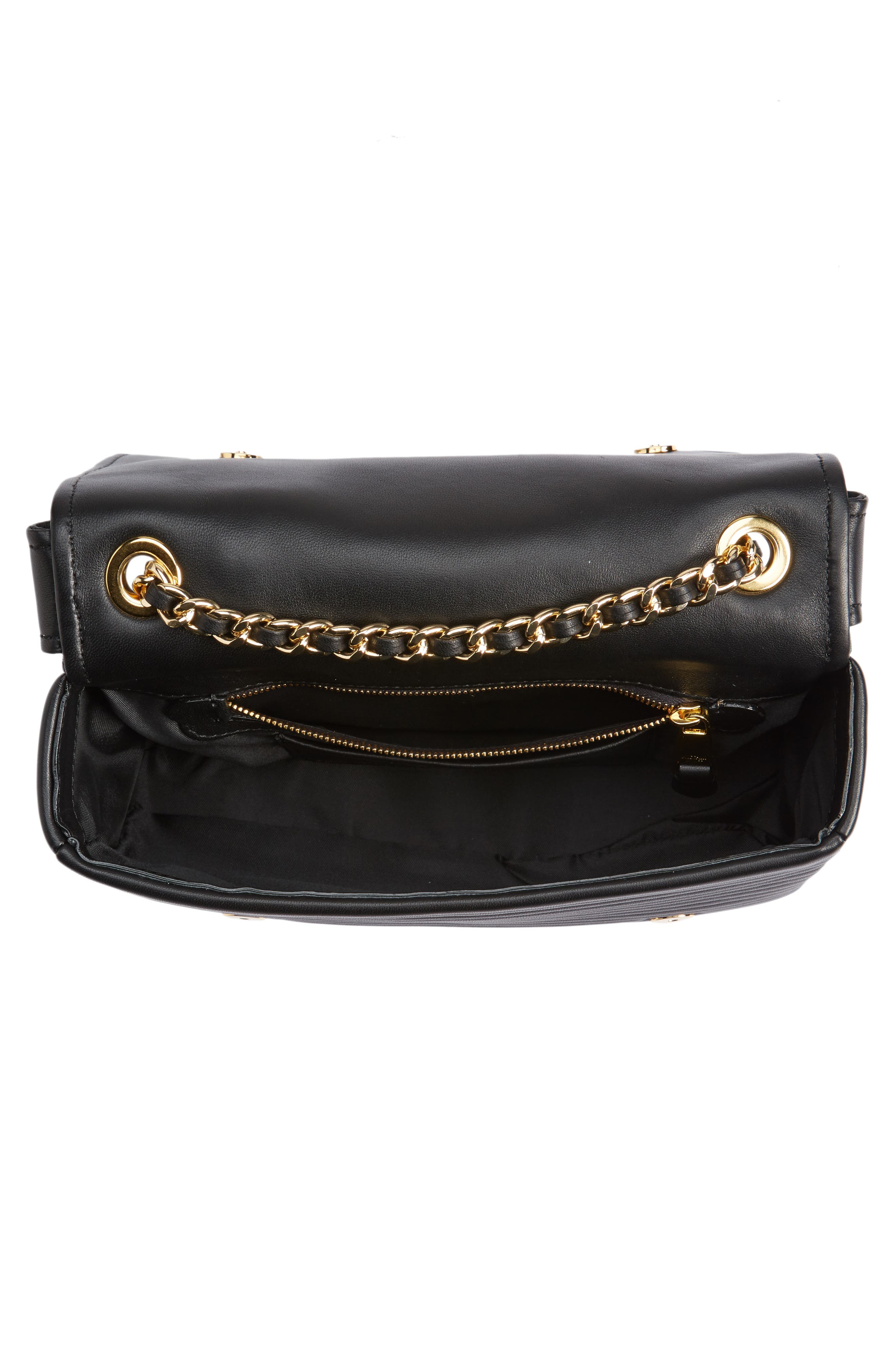 Biker Jacket Shoulder Bag, Alternate, color, BLACK
