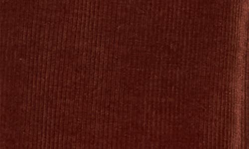 Mango Straight Leg Corduroy Pants In Russet