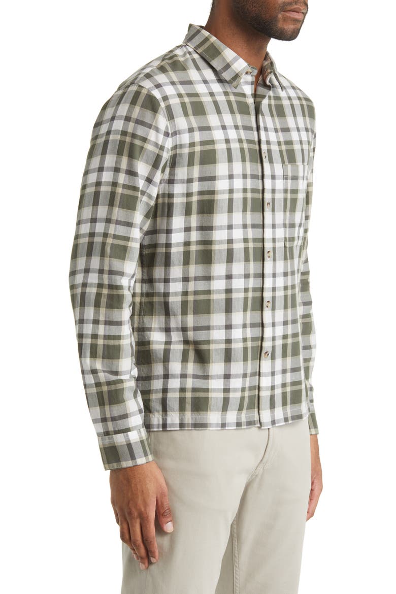 Maison Classic Fit Plaid Button-Up Shirt, Alternate, color, SYCAMORE