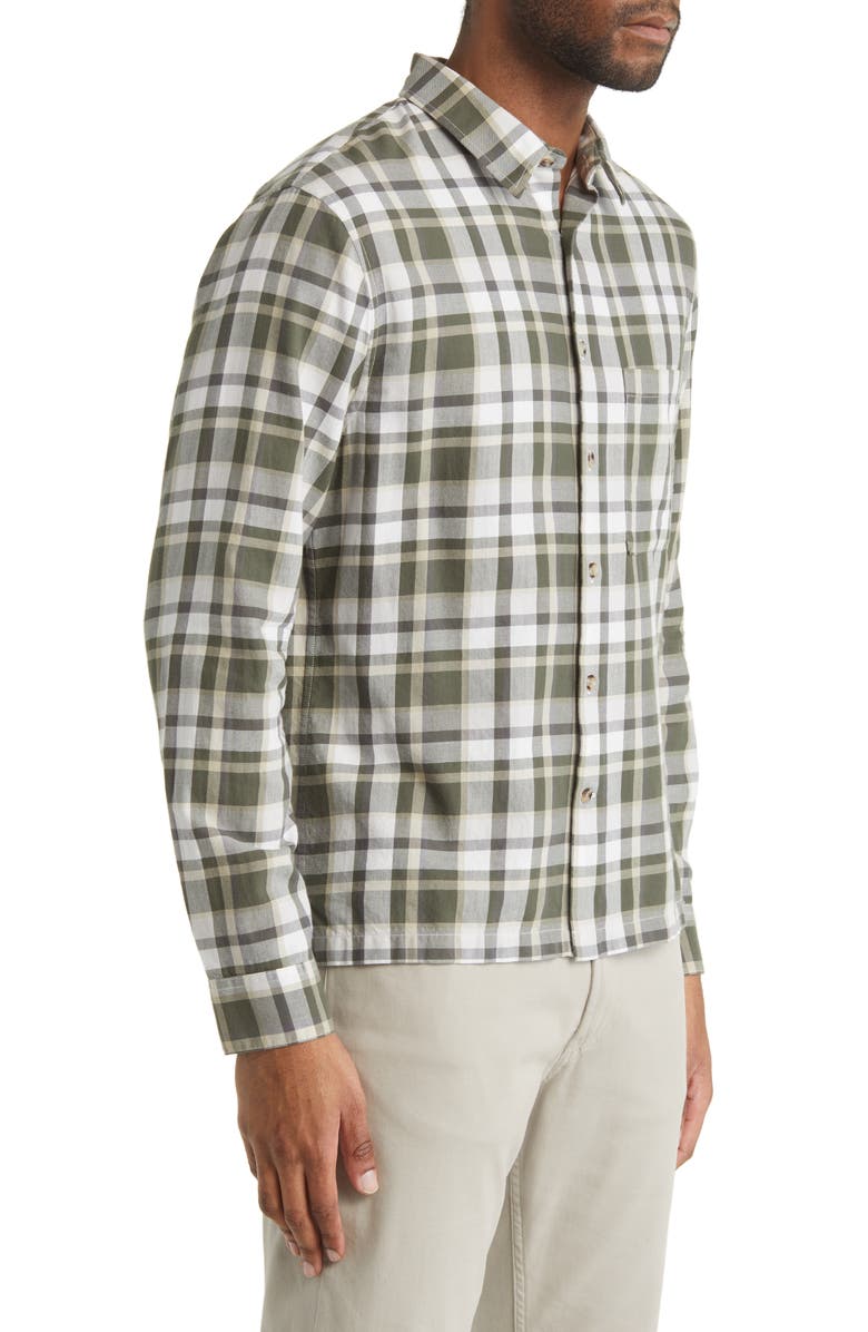 Vince Maison Classic Fit Plaid Button-Up Shirt, Alternate, color, Sycamore