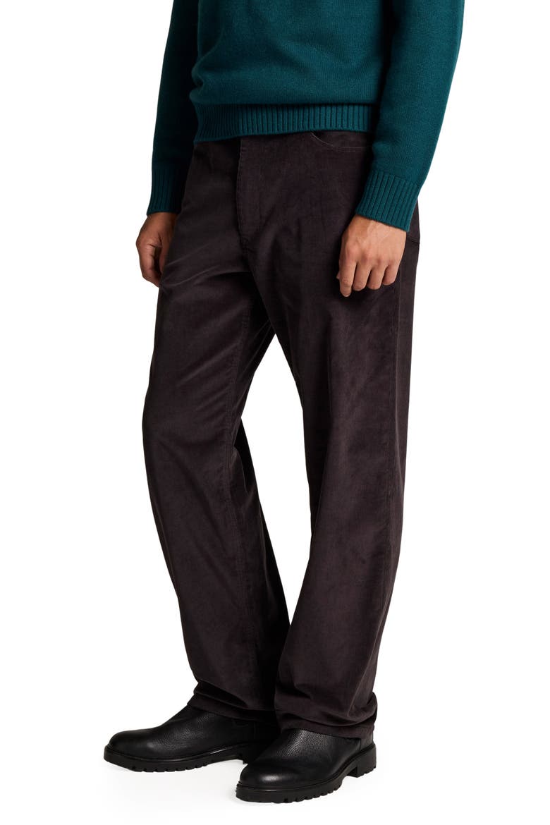 Relaxed Leg Five Pocket Corduroy Pants, Alternate, color, CARBON