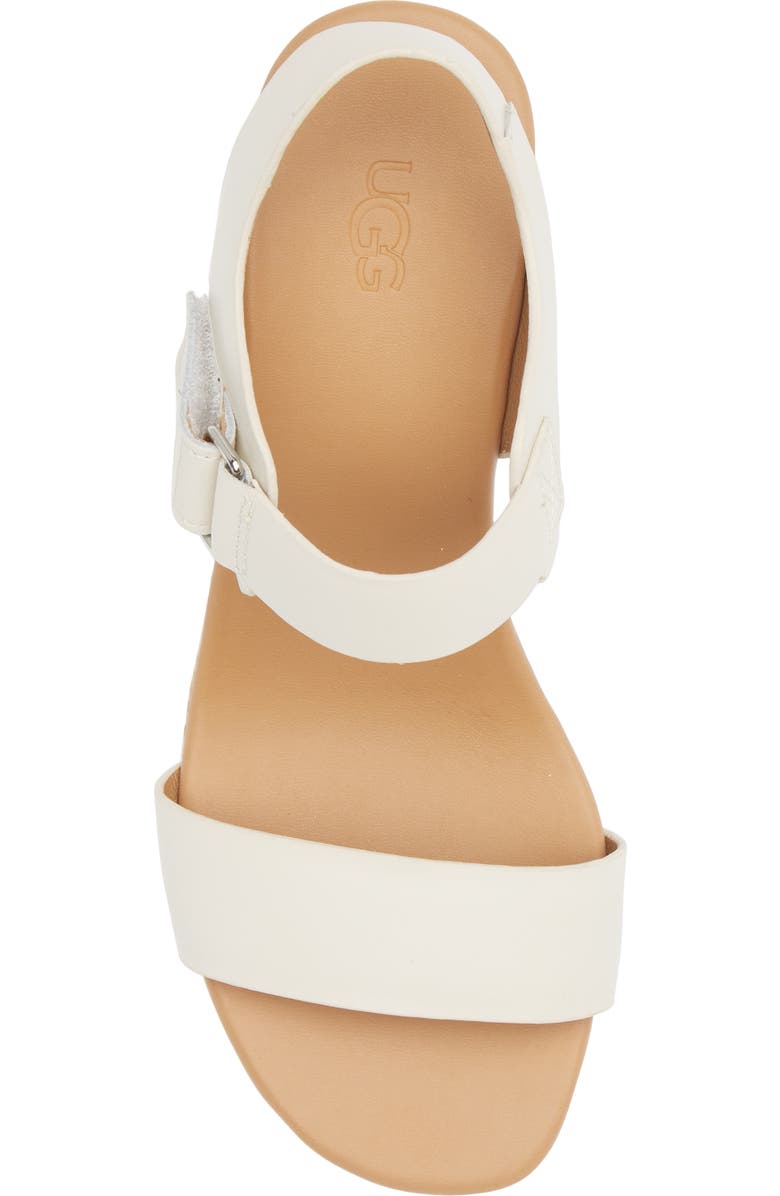 UGG<sup>®</sup> UGG Eisley Leather Espadrille Wedge Sandal, Alternate, color,