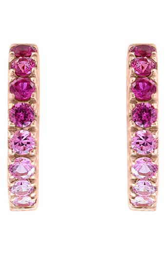 EFFY 14K Gold Natural Sapphire Hoop Earrings