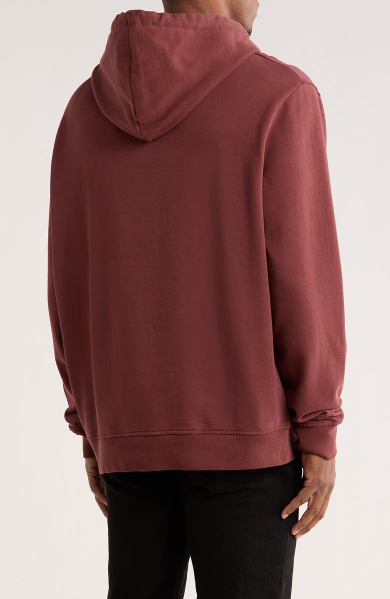 AllSaints Burman Logo Hoodie, Alternate, color, Moretti Red