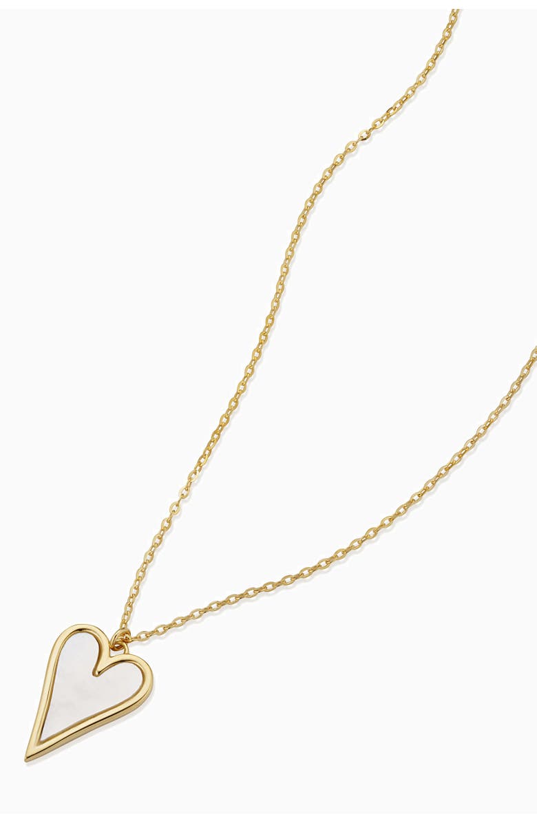 Oradina 14K Yellow Gold Pure Heart Pendant Necklace, Alternate, color, Yellow Gold