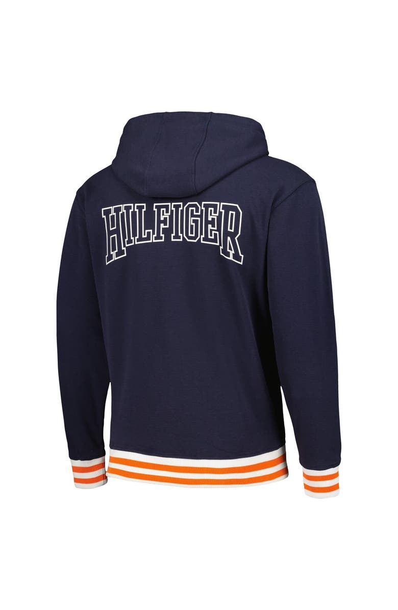Tommy Hilfiger Men's Tommy Hilfiger Navy Chicago Bears Aaron Quarter-Zip Hoodie, Alternate, color, Navy