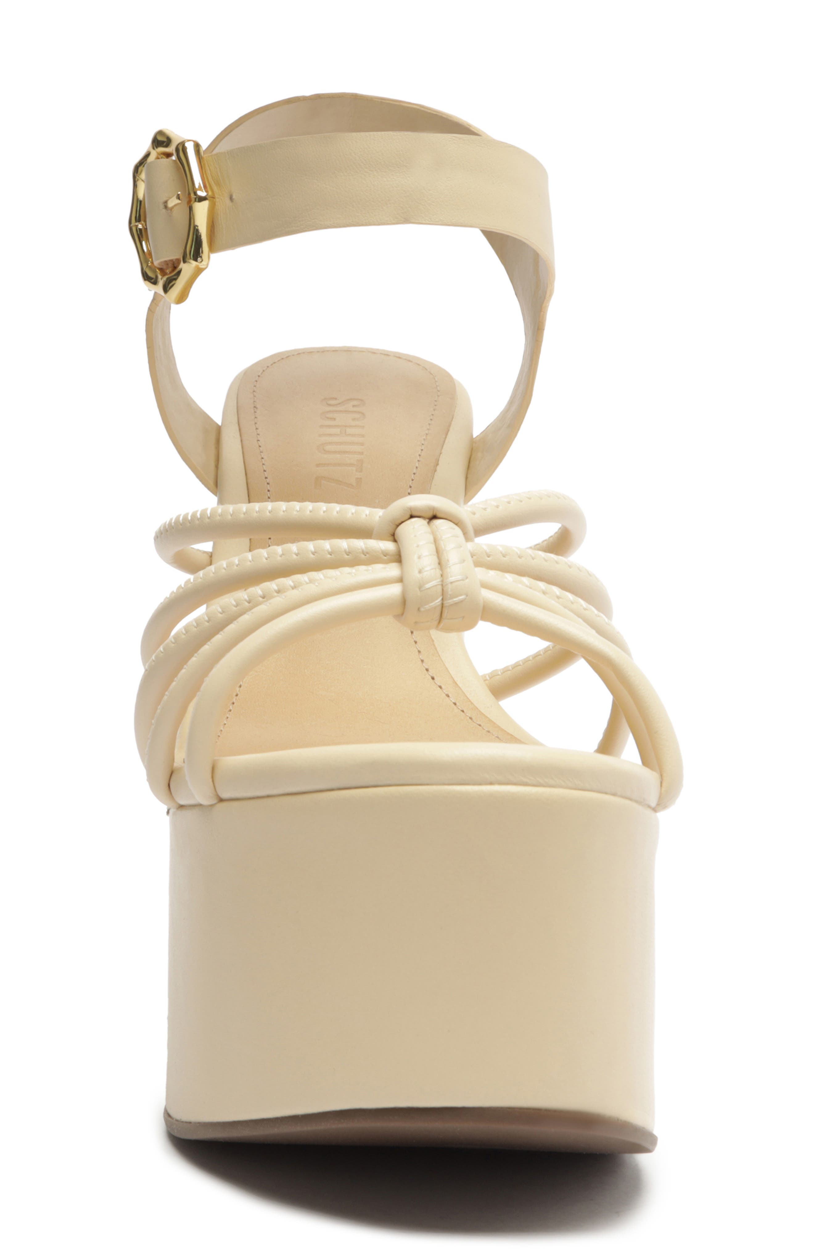 Schutz Mahi Cutout Platform Sandal, Alternate, color, 