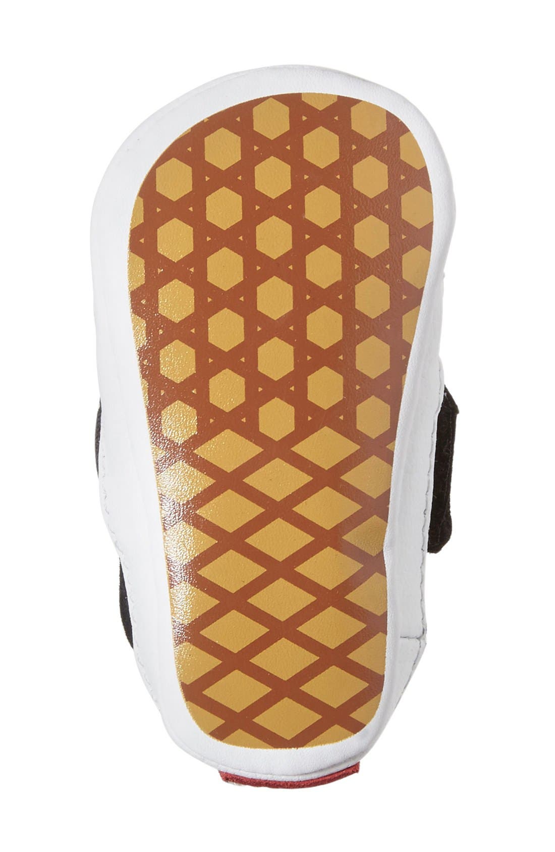 Slip-On Crib Shoe, Alternate, color, CHECKER BLACK TRUE WHITE