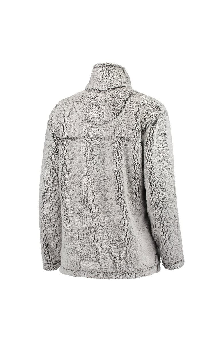 G-III 4HER BY CARL BANKS Women's G-III 4Her by Carl Banks Gray Carolina Panthers Sherpa Quarter-Zip Pullover Jacket, Alternate, color, Gray