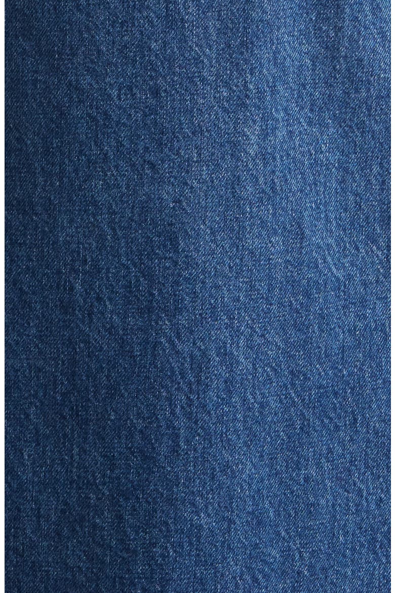 Re-Work Dallas Double High Waist Organic Cotton Denim Maxi Skirt, Alternate, color, FORBIDDEN FOOL