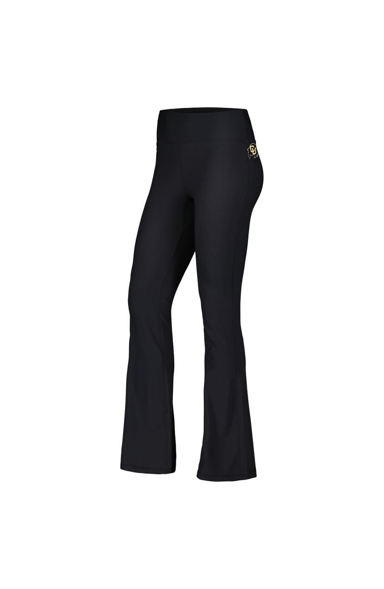 KADYLUXE Women's Black Colorado Buffaloes Regal Flare Pants, Alternate, color, Black