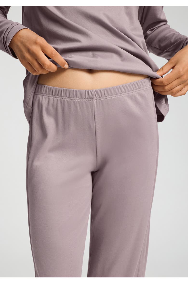 Pilar Pleated Cotton Pajama Set, Alternate, color, Stormy Rose