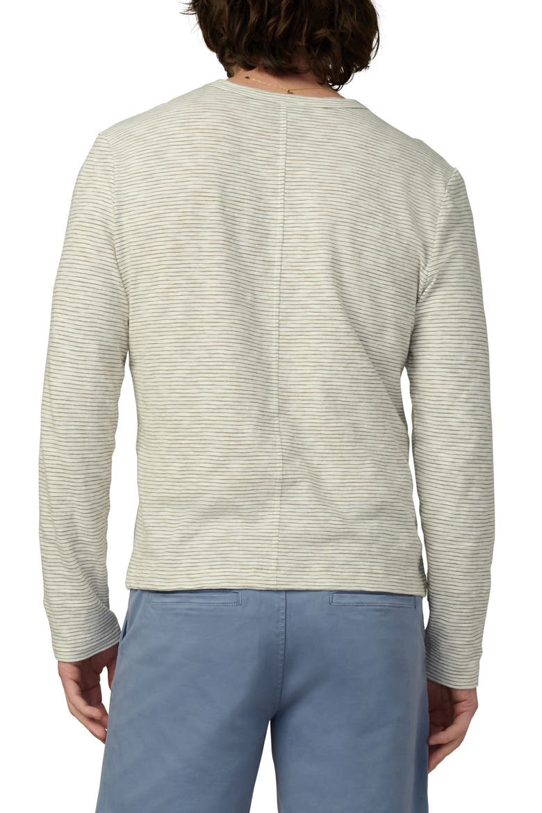 Stripe Long Sleeve Henley, Alternate, color, SEAGRASS