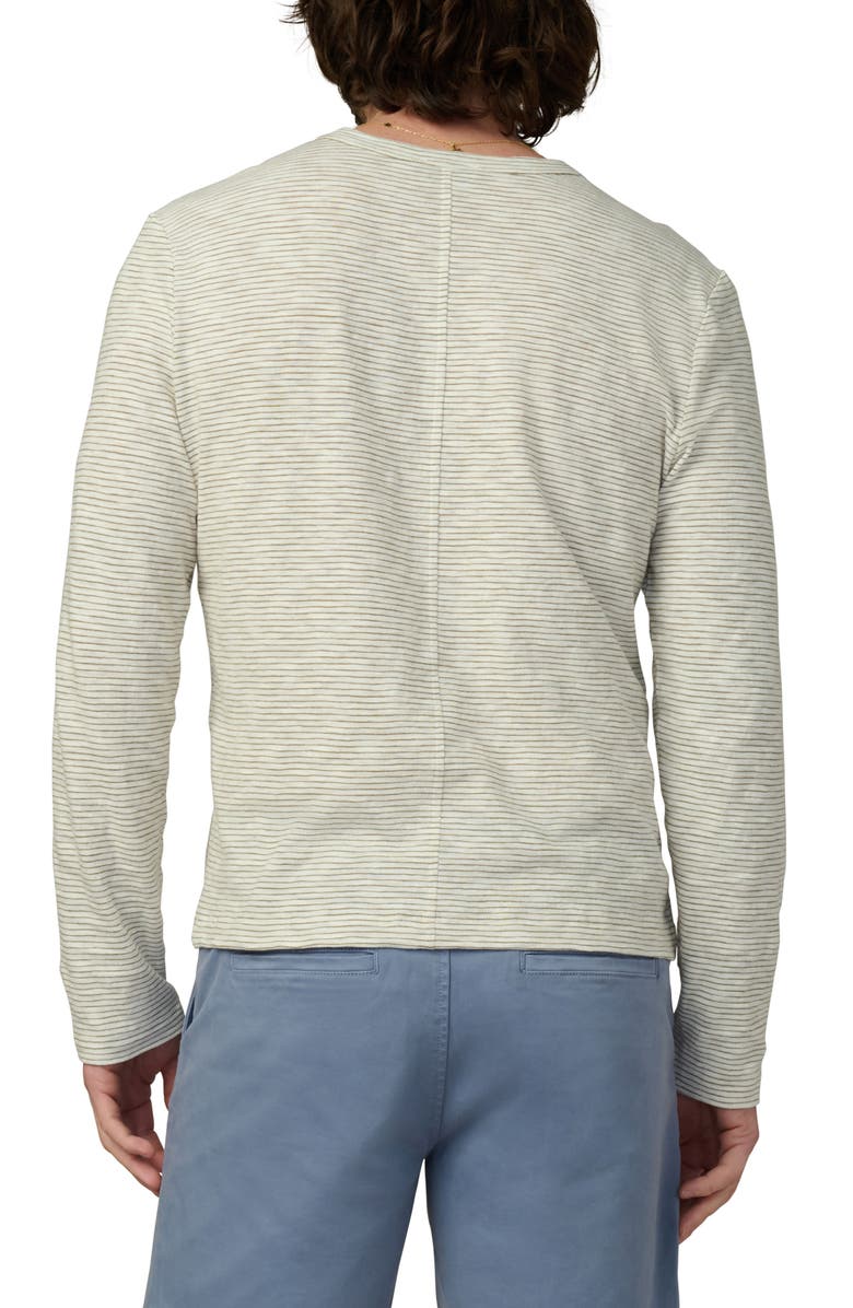 Joe's Stripe Long Sleeve Henley, Alternate, color, Seagrass