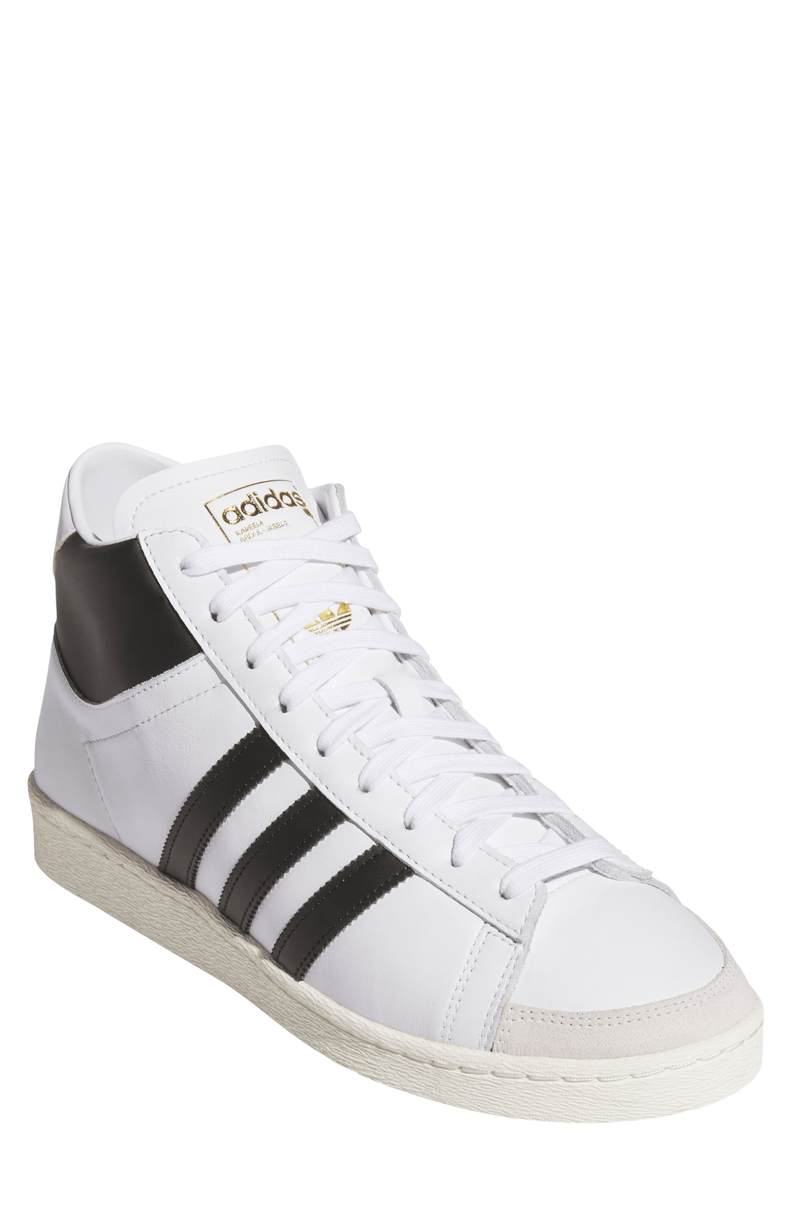 adidas Gender Inclusive Jabbar Hi Basketball Sneaker, Main, color, 
