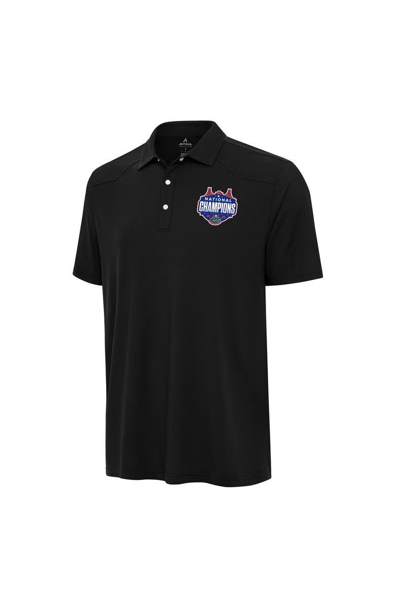 ANTIGUA Men's Antigua Black Florida Gators 2025 NCAA Men's Basketball National Champions Western Polo, Main, color, 