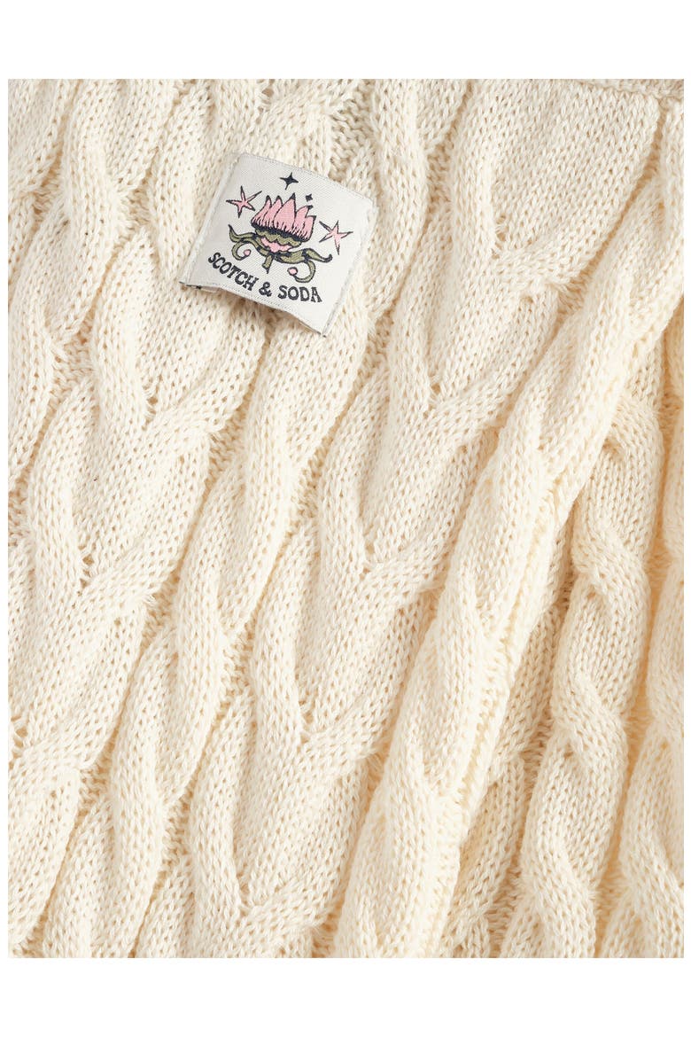 Kids' Cable Stitch Sweater Pants, Alternate, color, NATURAL