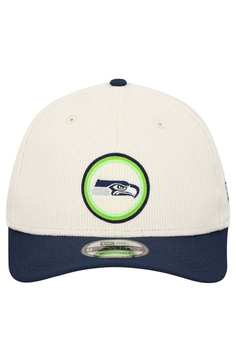 New Era Men's New Era Stone Seattle Seahawks Loyal Corduroy 9SEVENTY Adjustable Hat, Alternate, color, Stone