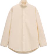 MANGO Layered Collar Button-Up Shirt