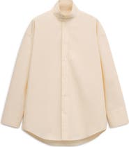 MANGO Layered Collar Button-Up Shirt