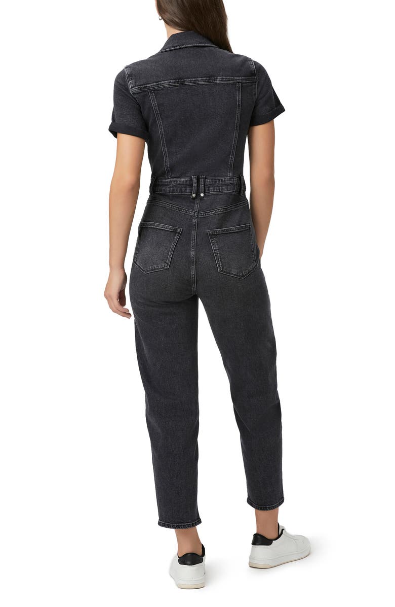 PAIGE Alexis Barrel Cargo Denim Jumpsuit, Alternate, color, 