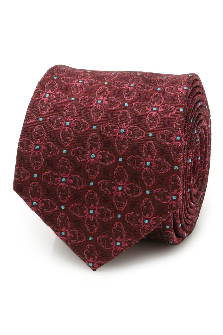 Iron Man Silk Blend Tie, Alternate, color, MAROON