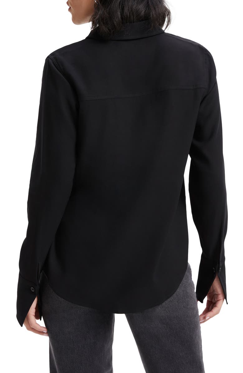 Good American Flap Pocket Button-Up Shirt, Alternate, color,