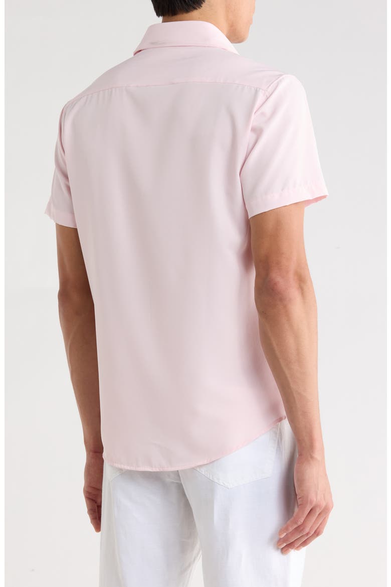 Solid Stretch Tech Shirt, Alternate, color, PINK