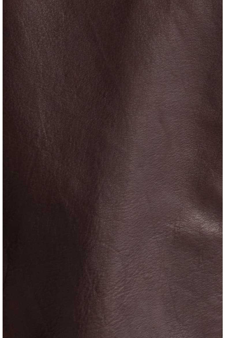 Leather Flight Jacket, Alternate, color, BROWN