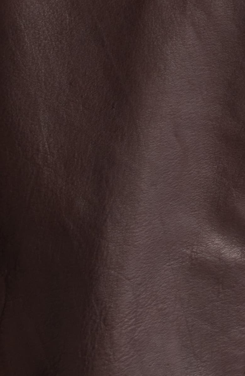 Schott NYC Leather Flight Jacket, Alternate, color, Brown