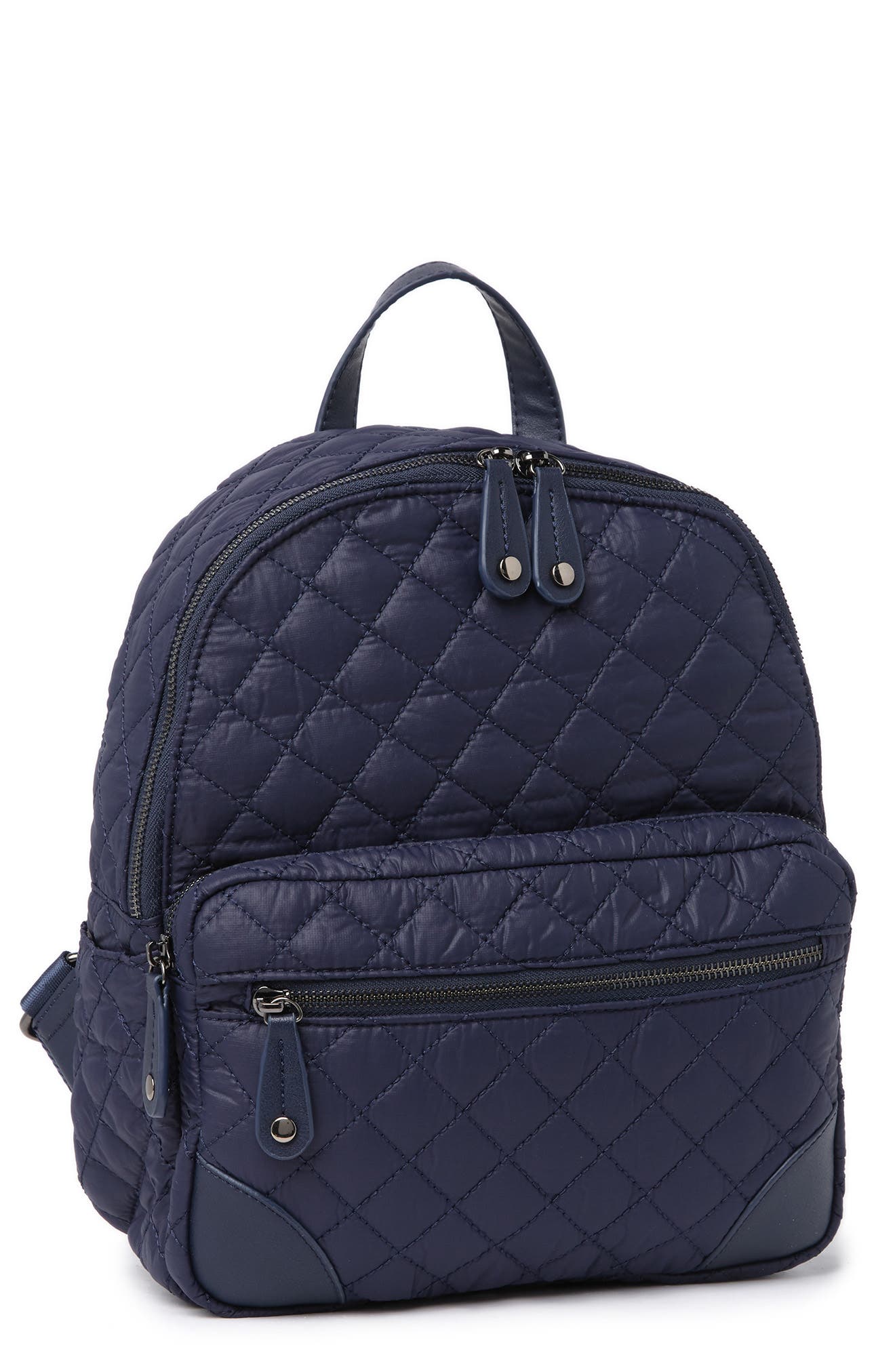 Diamond Quilted Backpack, Alternate, color, MIDNIGHT