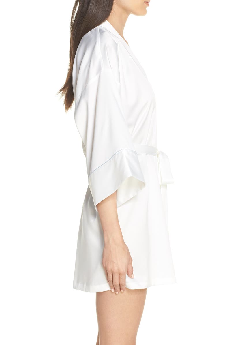 In Bloom by Jonquil The Bride Satin Wrap, Alternate, color, Off-White