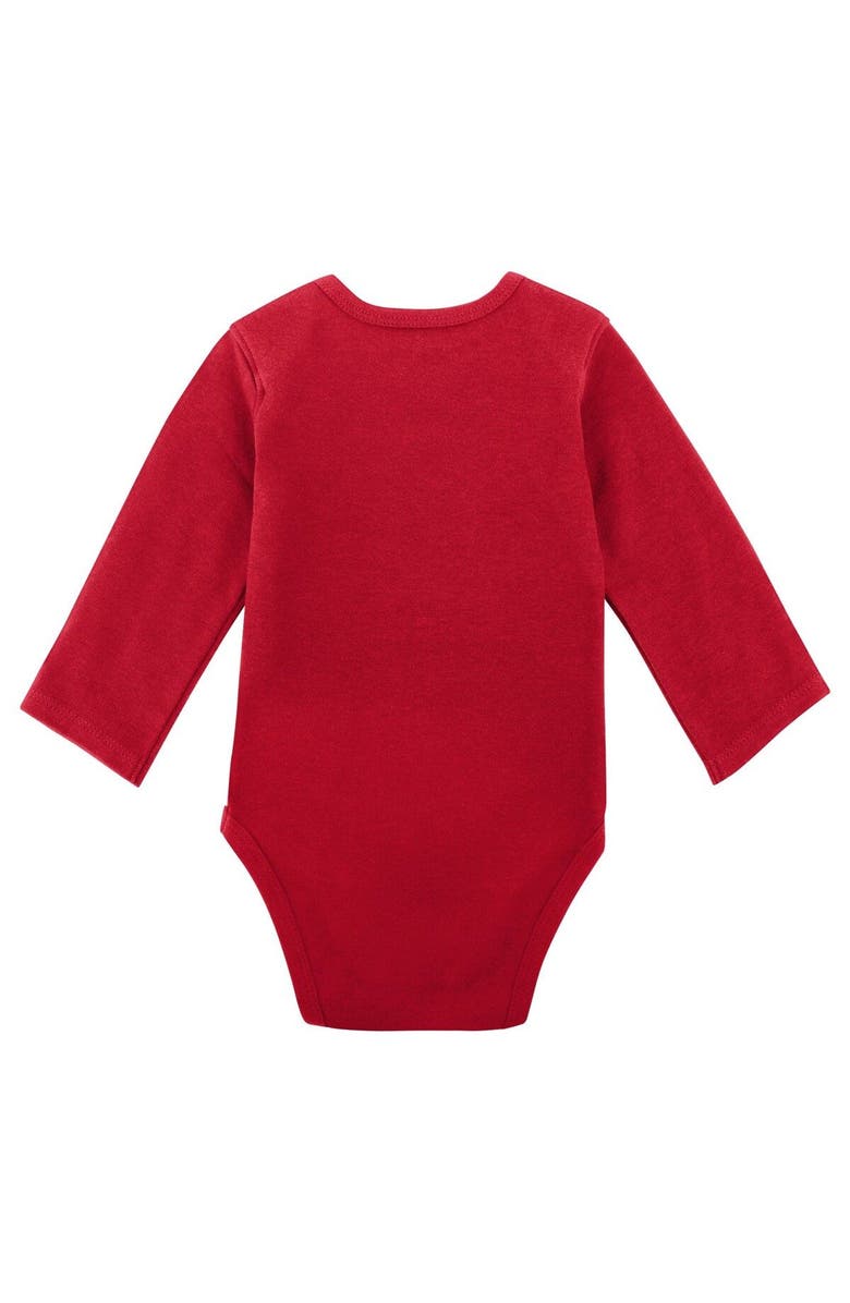 Outerstuff Newborn & Infant White/Gray Ohio State Buckeyes 2-Pack Play Time Long Sleeve Bodysuit Set, Alternate, color, White