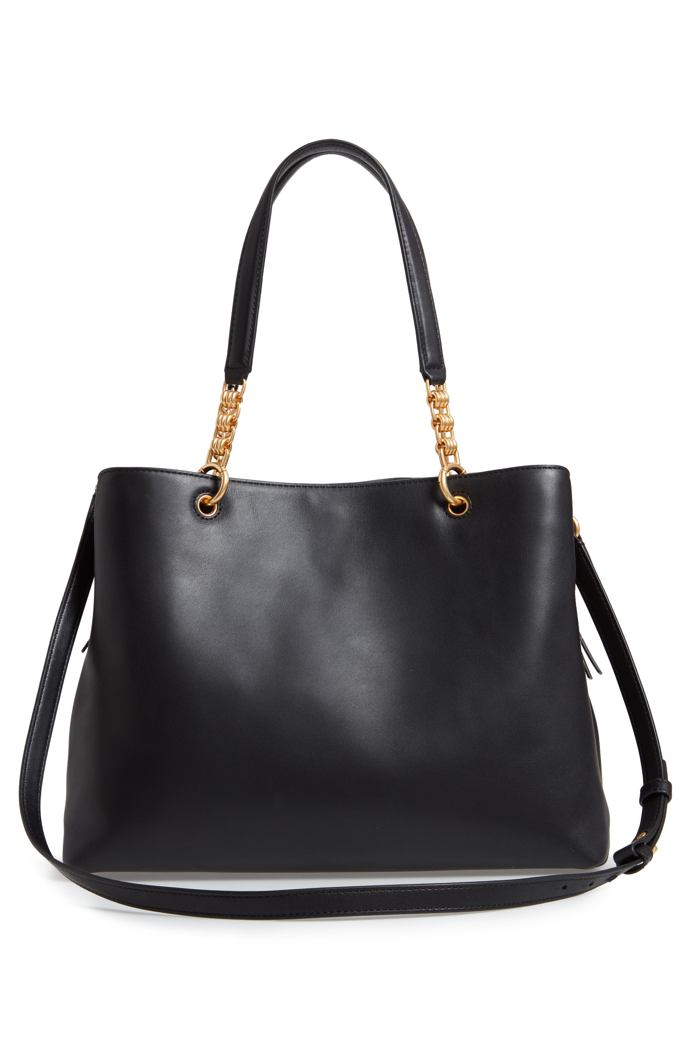 Tory Burch Lily Leather Top Handle Satchel, Alternate, color, 