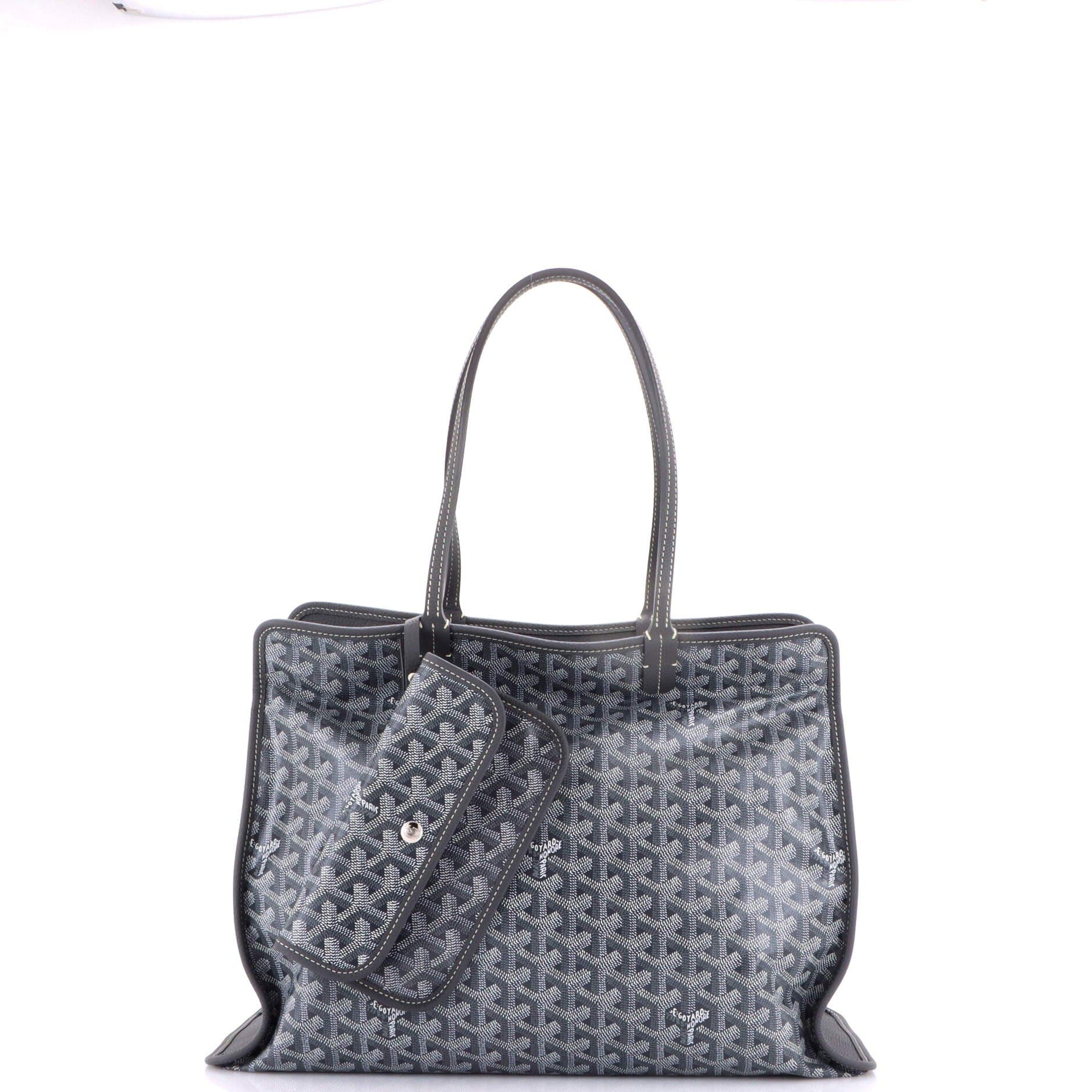 Pre-Owned Goyard Hardy Pet Carrier Coated Canvas PM, Alternate, color, Gray